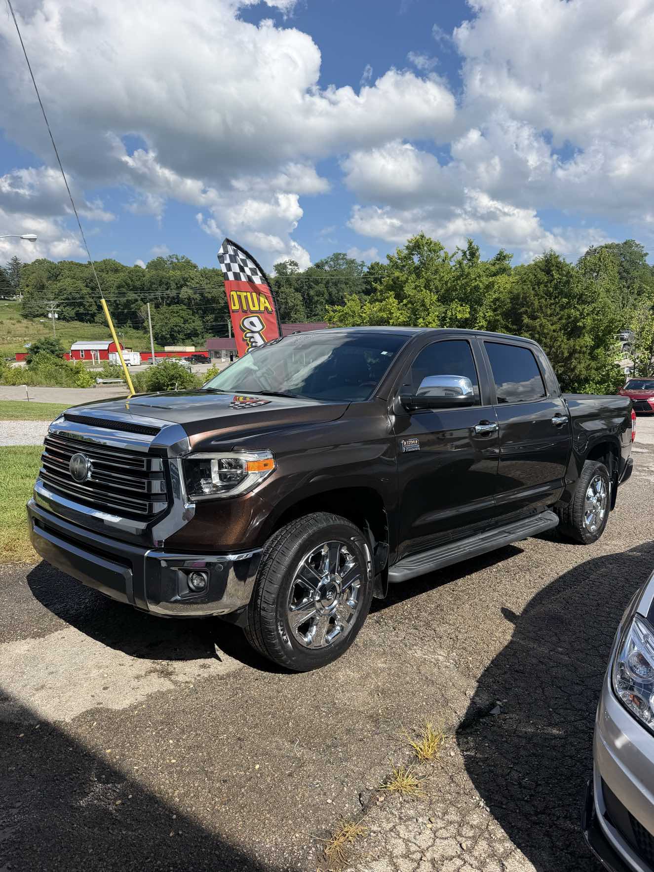 Brown Toyota Tundra 1794 Edition after detailing